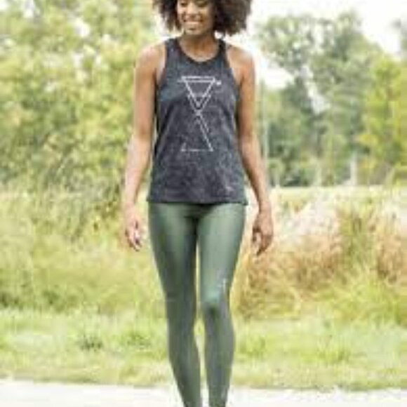 ✅ Pure Barre June Wanderlust Green Legging XS - Picture 2 of 4